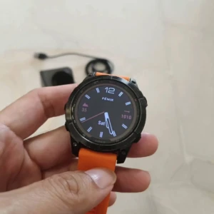 Garmin Fenix 7 Sapphire Solar Premium GPS Multisport Smartwatch -Condition 9-10-Watch and charg
