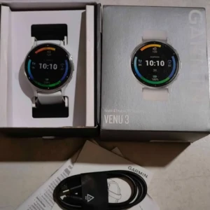 Garmin Venu 3 smartwatch (White)• Health & fitness tracking• Built-in GPS• Smartwatch features•