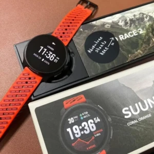 Suunto Race 2Condition 9.99-10.00 - Nov 2025Warna- Badan Hitam - Jalur Oren KoralWarranty 1Year
